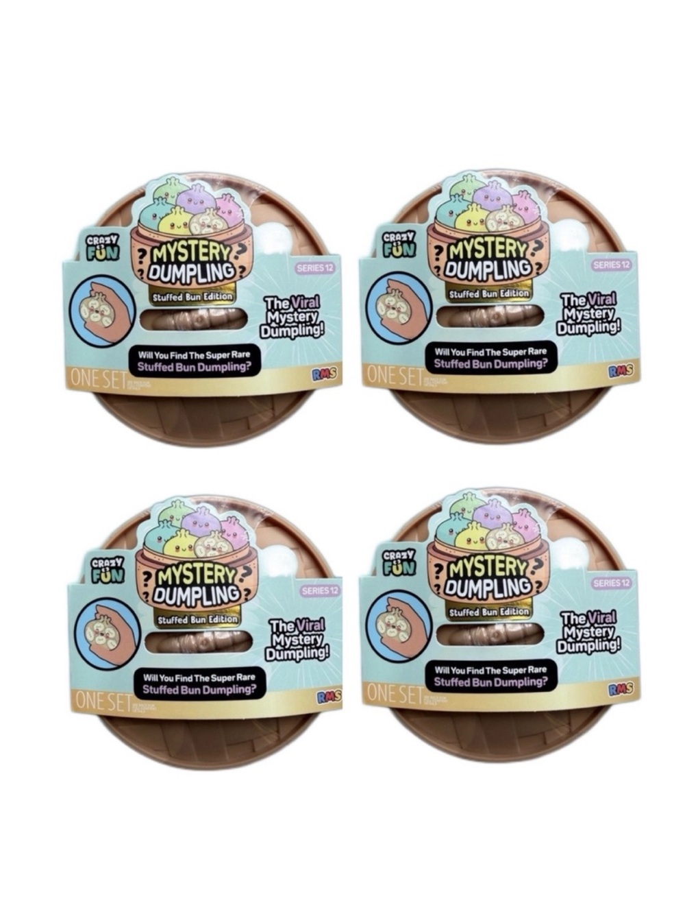 Super Rare! Mystery Stuffed Dumpling Squishy Bun Set